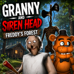 Play Granny and Siren Head: Freddy's Forest now!
