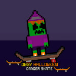 Play Obby Halloween Danger Skate now!