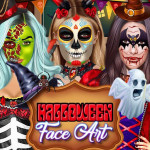 Play Halloween Face Art now!