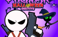 Play Stickman Halloween Survive now!